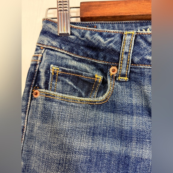 American Eagle Outfitters Size 2 Short Women's Dark Blue Skinny Jeans - Picture 3 of 11